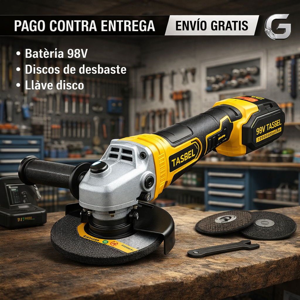 AMOLADORA ANGULAR TASBEL 98V