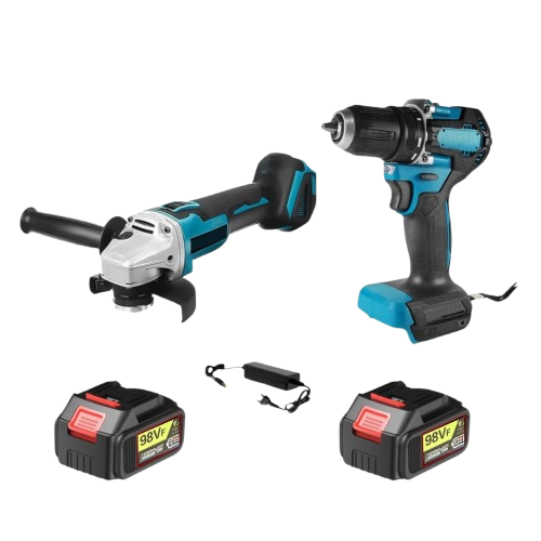 Mini Amoladora + Taladro De Impacto 2x1