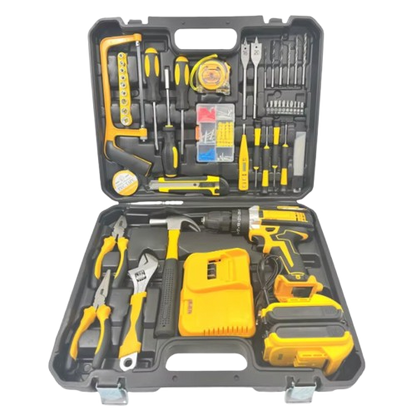 JUEGO DE HERRAMIENTAS Y TALADRO