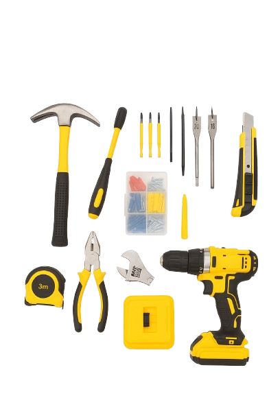 JUEGO DE HERRAMIENTAS Y TALADRO