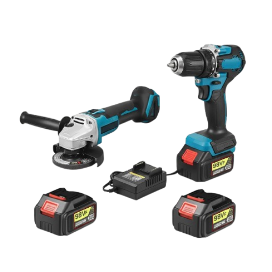 Mini Amoladora + Taladro De Impacto 2x1