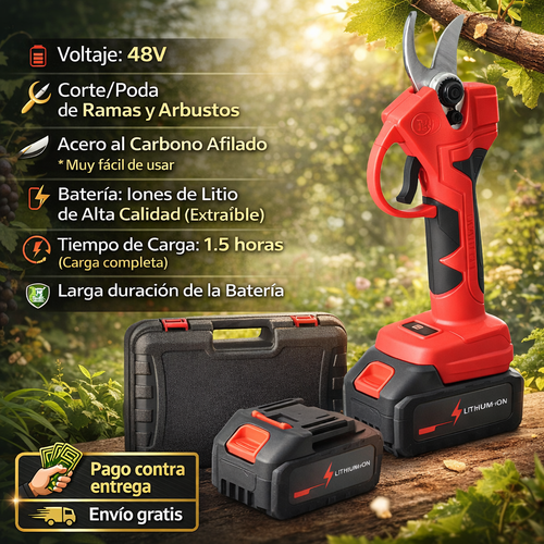 Tijera Podadora Electrica Inalambrica48v